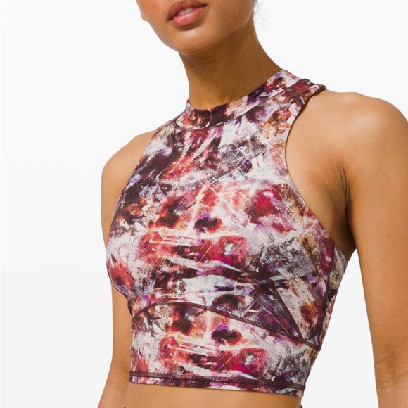 lululemon athletica Tops - Lululemon Everlux and Mesh Cropped Tank | Urbantricity Multi